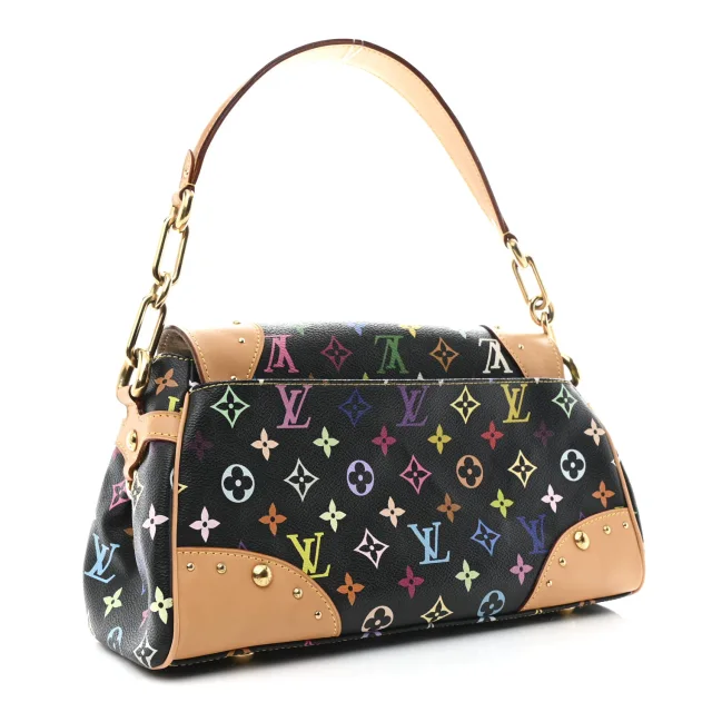 Louis Vuitton Monogram Multicolor Beverly MM Black in Black Coated canvas from FASHIONPHILE, photo 3 of 9
