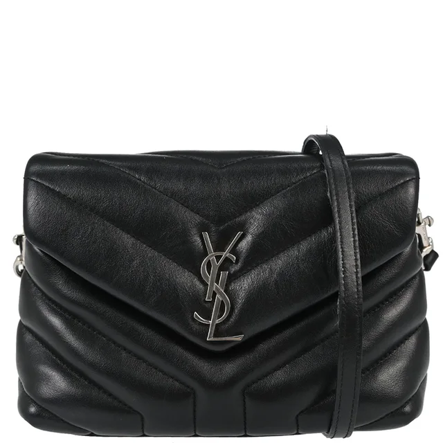 Saint Laurent Black Leather Loulou Toy Bag Shoulder Bag in Black Leather from AMORE Vintage Tokyo