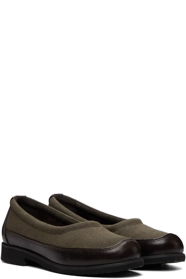 OUR LEGACY Khaki Bohemian Slipper Loafers, photo 4 of 4 from SSENSE
