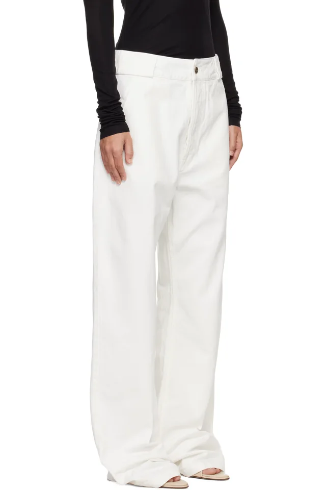 Fear of God White Utility Trousers, photo 2 of 4 from SSENSE