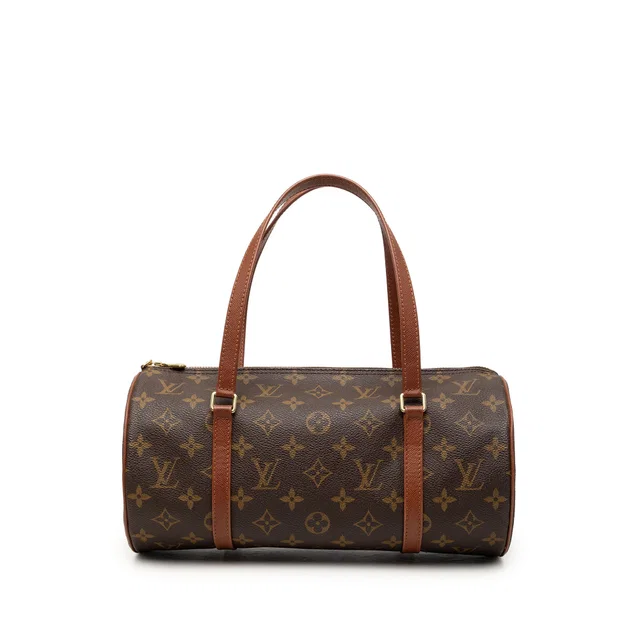 Brown Louis Vuitton Monogram Papillon 30 Handbag in Brown Coated canvas from Designer Revival