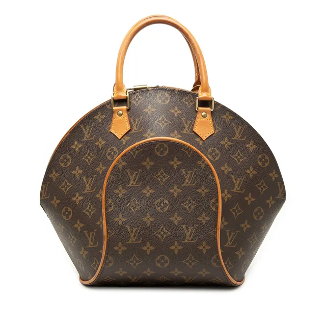Brown Louis Vuitton Monogram Ellipse MM Handbag in Brown Coated canvas from Designer Revival