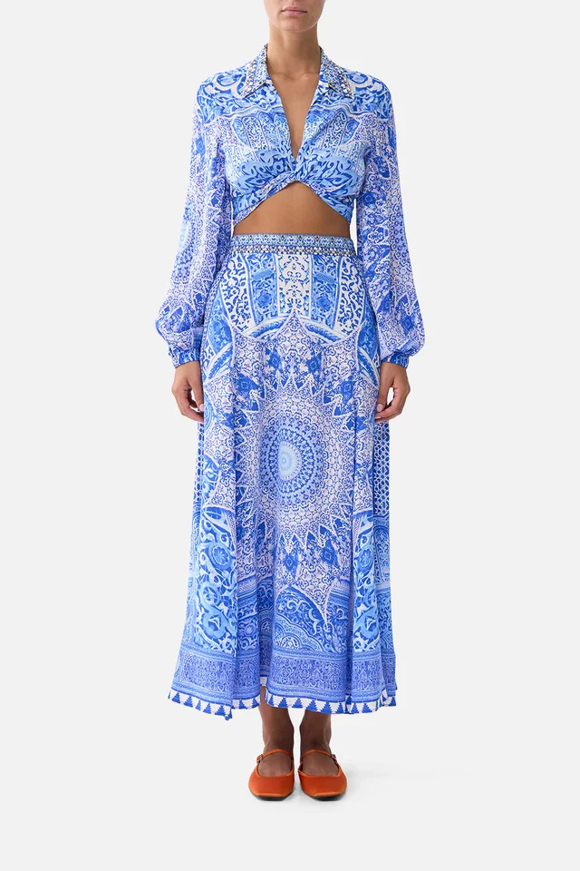 Camilla eBoutique CROPPED WRAP SHIRT THE BOSPHOROUS from CAMILLA, photo 1 of 1