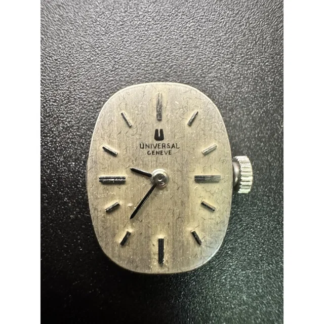 Universal Genève Vintage Oval Watch Movement And Dial Swiss Manual Wind Part in silver|gray from Poshmark