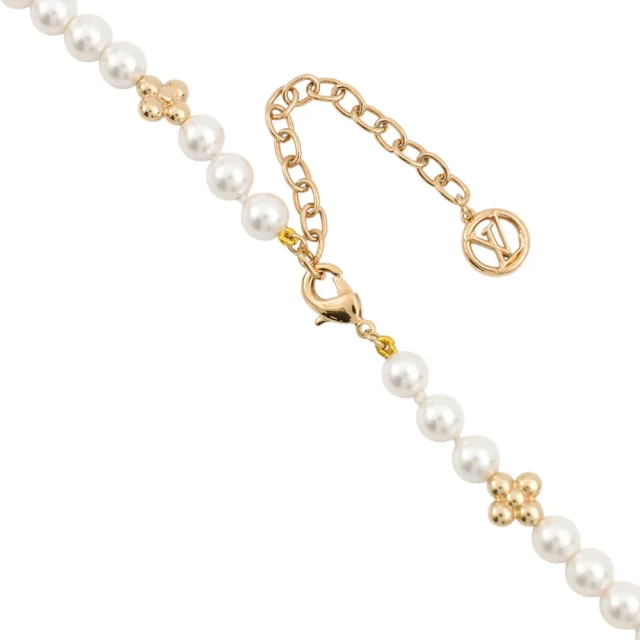 Silver・My LV PearlM01990 Gold Plated Faux Pearl in Gold from GALLERY RARE, photo 7 of 12