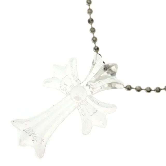 Chrome Hearts Rubber CH Small CH Cross Necklace Silicone Clear from The Reluxe