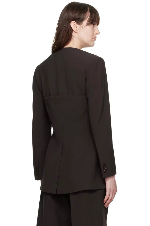 Beaufille Brown Bolero Blazer, photo 3 of 4 from SSENSE