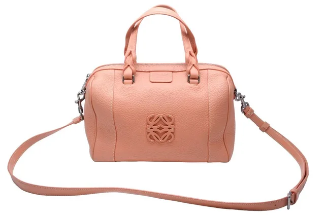 Loewe Fusta Tote Bag Long Shoulder Crossbody Pink Leather Silver in silver|pink|gray Leather from Poshmark, photo 1 of 1