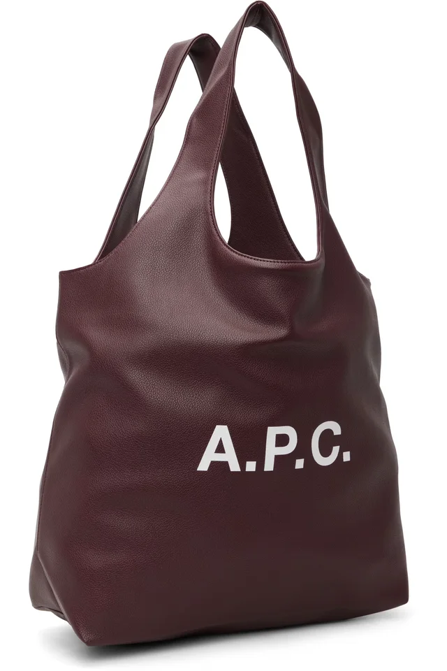 A.P.C. Burgundy Ninon Tote, photo 2 of 4 from SSENSE