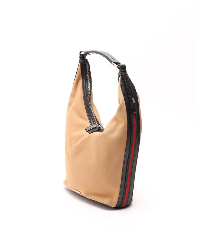 Gucci Sherry Line Hobo Bag in Canvas from A Retro Tale, photo 2 of 7