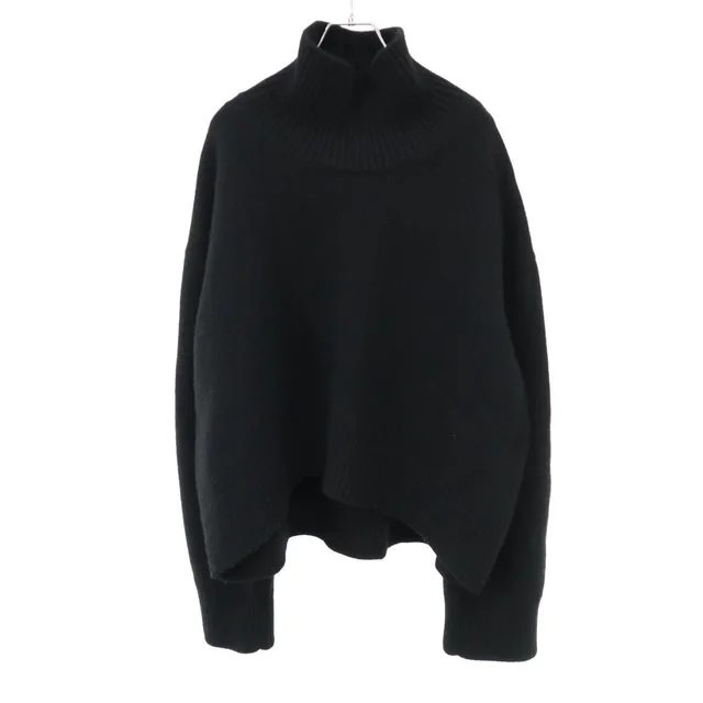 Celine by Phoebe Philo Cashmere Chunky Knit Sweater Black in Black Cashmere from The Reluxe