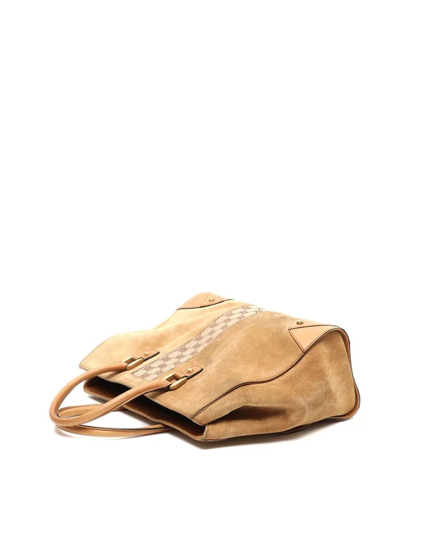 Gucci GG Suede Tote Bag in Suede from A Retro Tale, photo 5 of 11