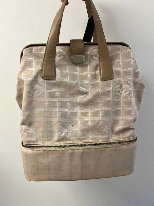 Chanel Travel bag with shoes compartiment in Nylon from Luxury Promise