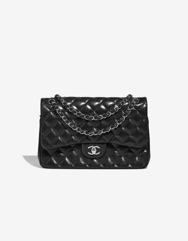 Chanel Timeless Jumbo Lamb Black in Black Lambskin from SACLÀB
