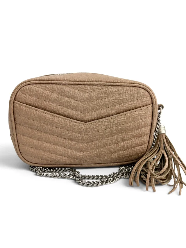 Saint Laurent Beige Lou Camera Bag in Beige Calfskin from Season 2 Consign, photo 3 of 10