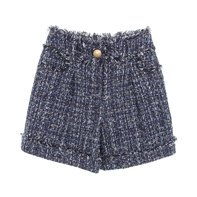 Balmain Boucle Tweed Cotton Shorts in Tweed from LuxUness