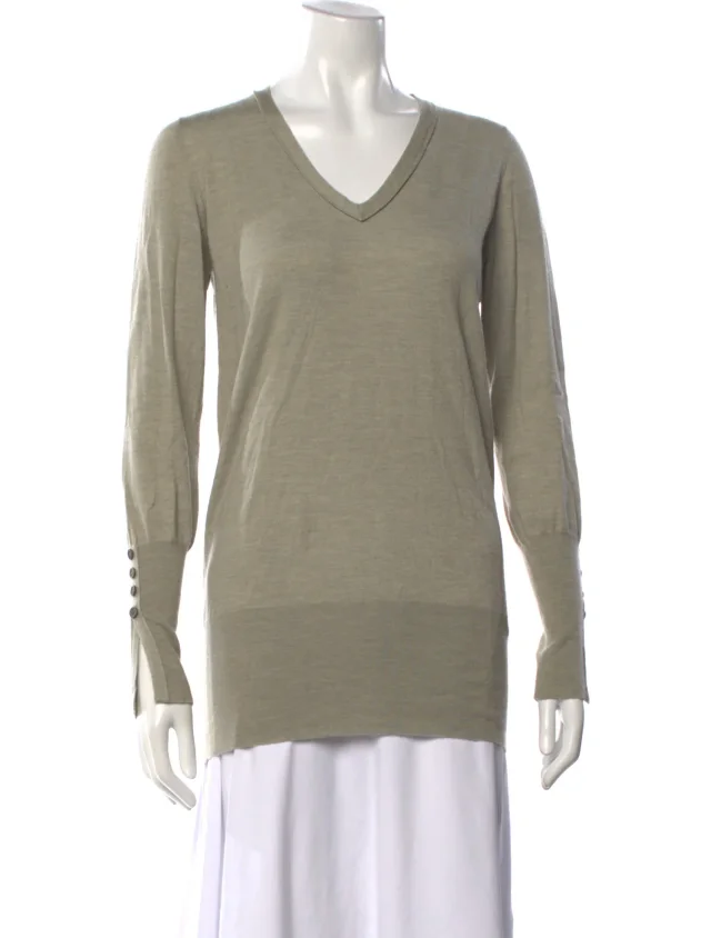 Brunello Cucinelli Cashmere V-Neck Sweater in Cashmere from The RealReal