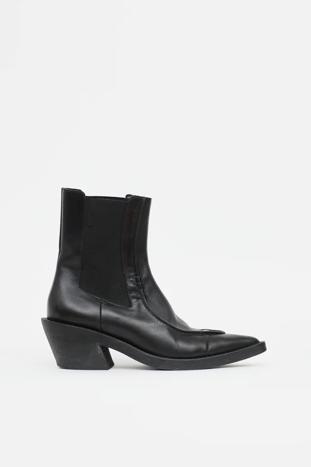 Khaite Charleston Ankle Boot in Leather from VSP Consignment