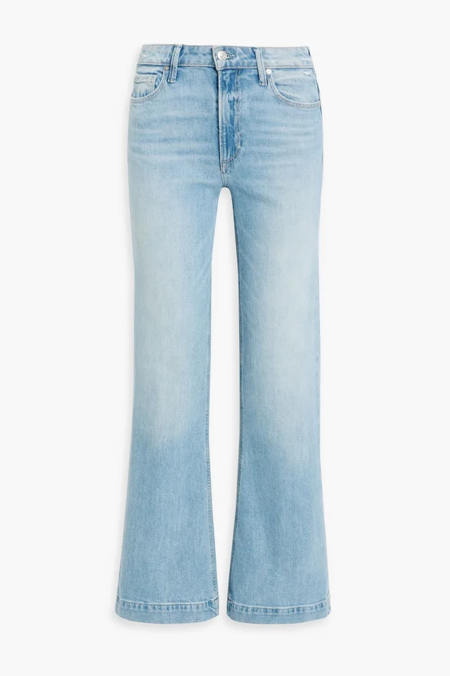 Paige Leenah Distressed High-Rise Wide-Leg Jeans in Blue from THE OUTNET, photo 1 of 1