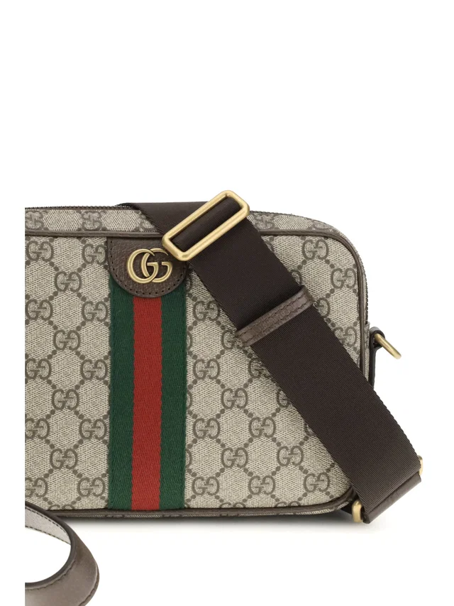 Gucci Gg Monogram Coated Canvas Shoulder Bag — Beige Polyurethane in Beige Coated canvas from HEWI
