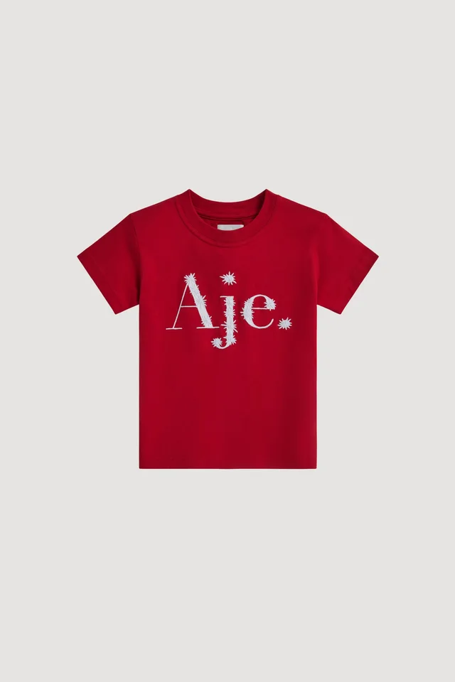 AJE Nara Logo Kids Tee in Red from Aje, photo 1 of 1
