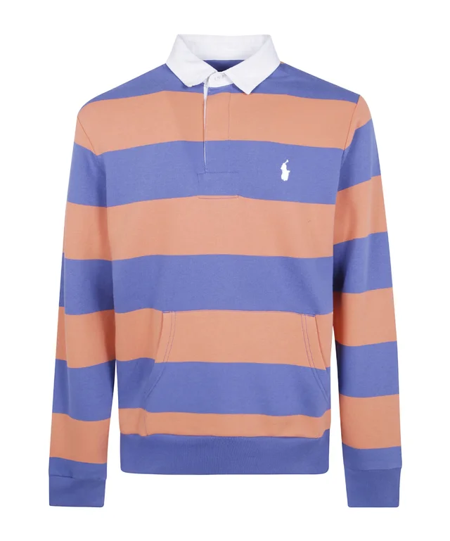 Logo Embroidered Striped Polo Shirt