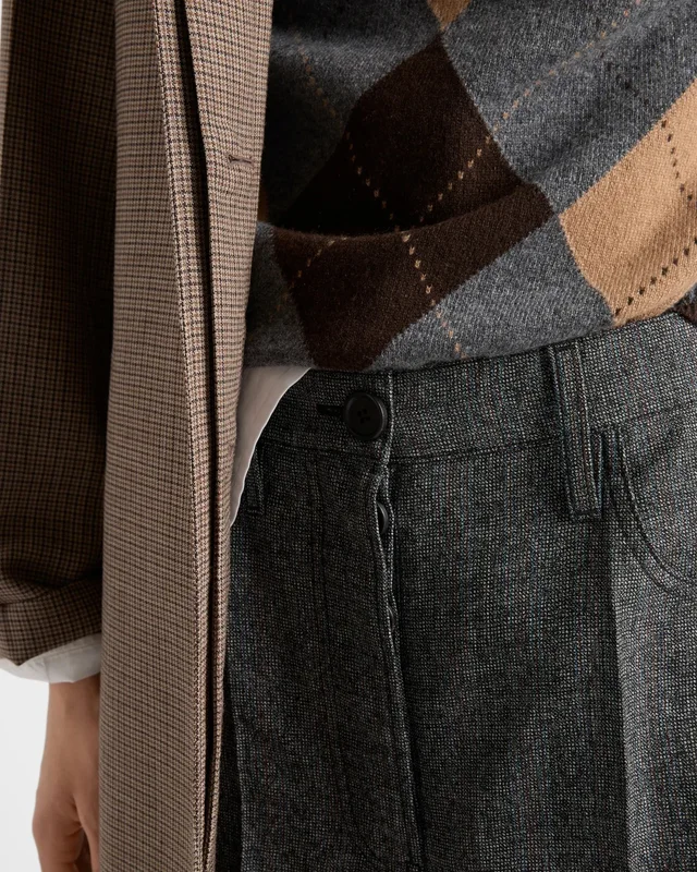 Prada Mouliné wool pants, photo 6 of 6 from SENSER
