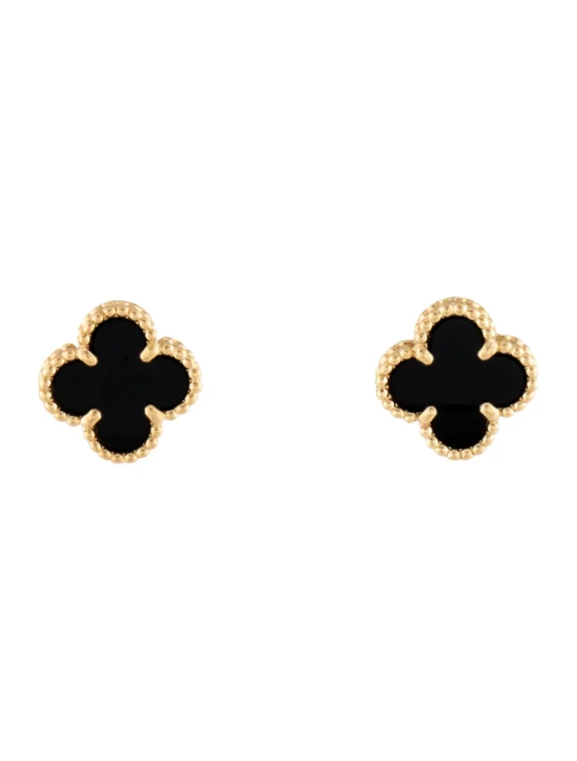 Van Cleef & Arpels Sweet Alhambra Earstuds in multicolor from The RealReal