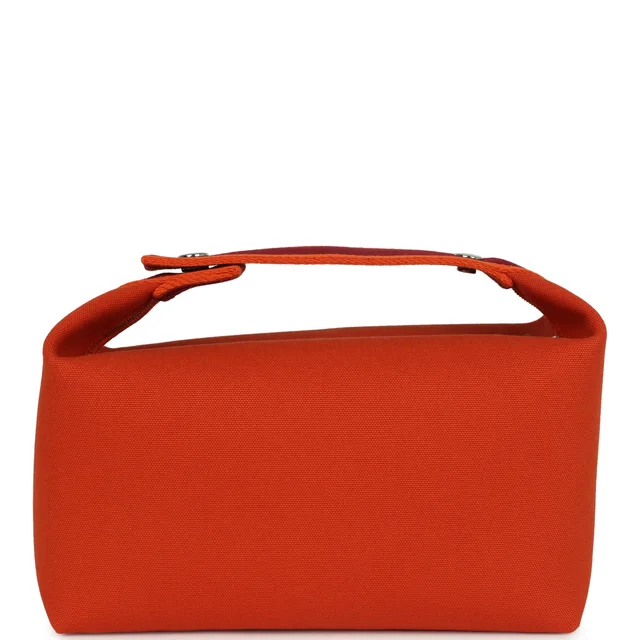 Hermès Bride A Brac GM Feu Canvas Palladium Hardware in Orange Canvas from Madison Avenue Couture, photo 2 of 2