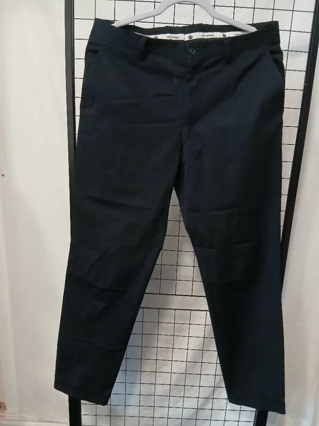 Dolce & Gabbana A dark navy blue chino trouser Black Size: M in Black Cotton from Oxfam Online Shop
