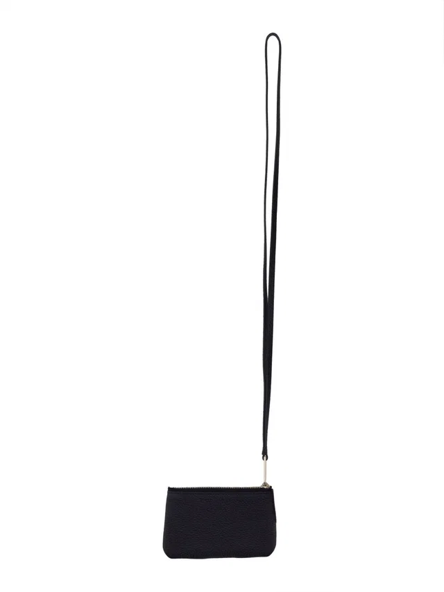 Ferragamo Leather Card Case — Black Calf Lamb Lining Wallets & Purses in Black Leather from HEWI