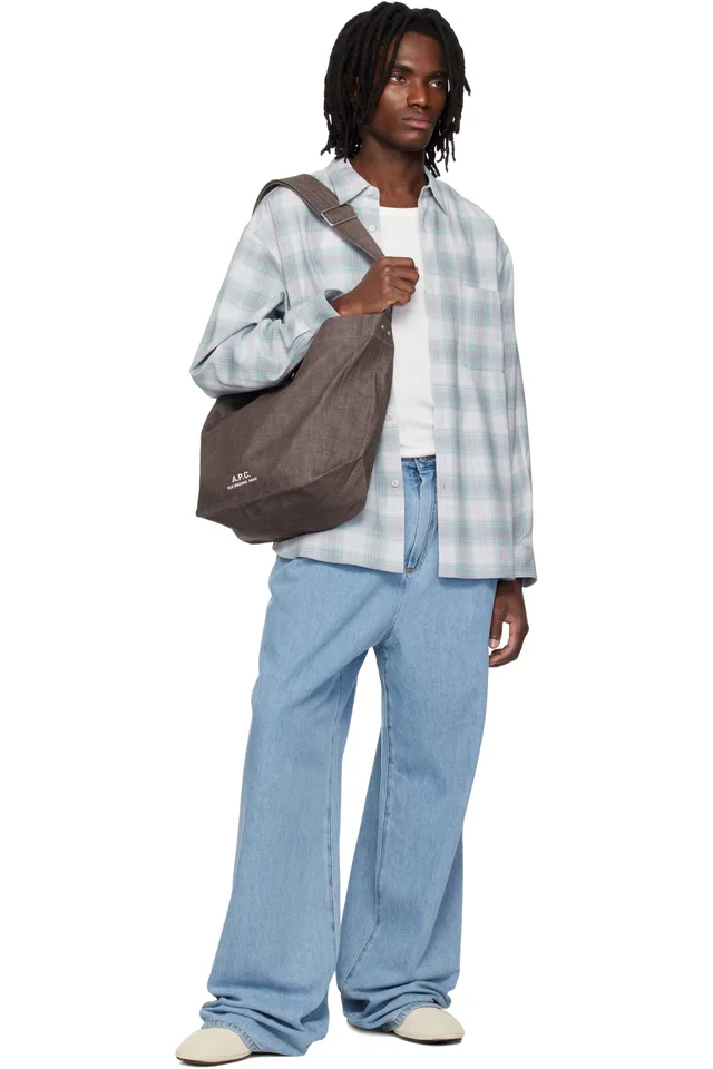 A.P.C. Brown Journal Satchel, photo 4 of 4 from SSENSE