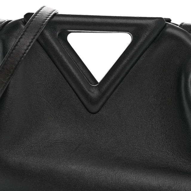 Bottega Veneta Small The Point Triangle Bag Black in Black Calfskin from FASHIONPHILE, photo 7 of 13