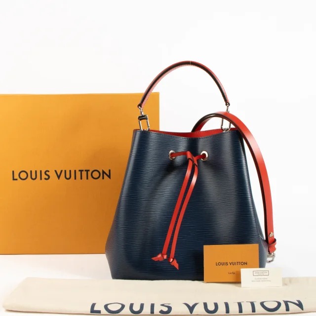Louis Vuitton Indigo/Coquelicot Epi NeoNoe MM Bag in Leather from Labellov, photo 2 of 8