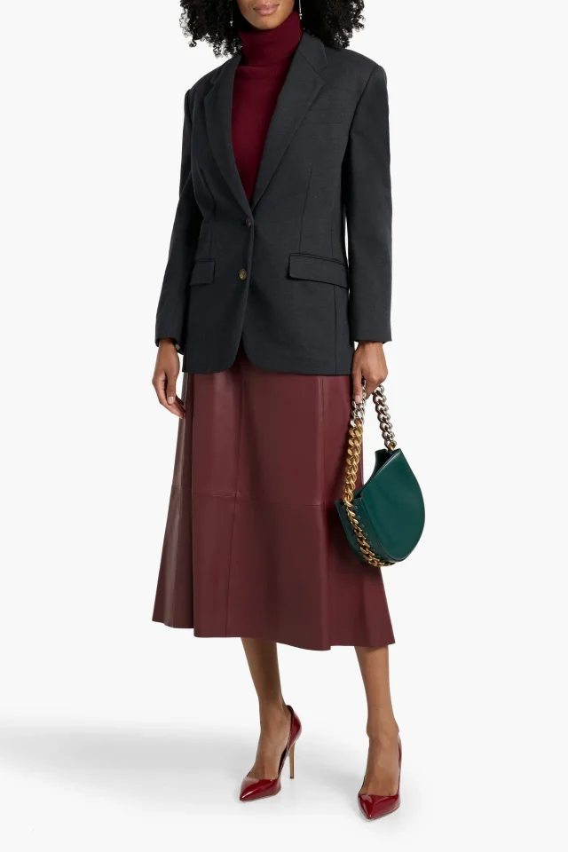 Brunello Cucinelli Cotton-Blend Jersey Blazer in Charcoal, photo 2 of 4 from THE OUTNET