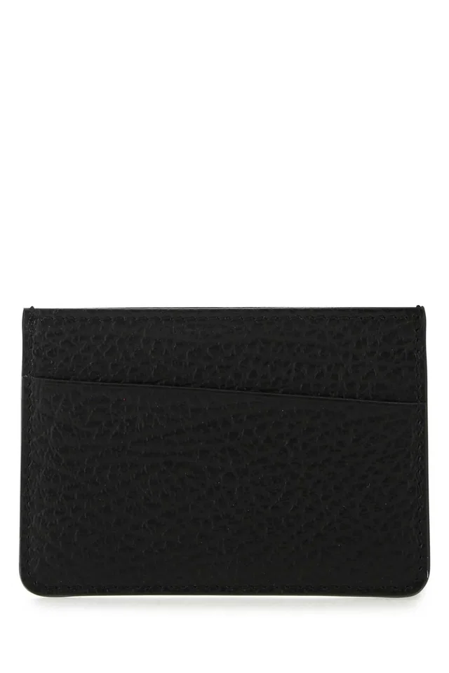 Maison Margiela Holder Card Case — Black Cases in Black Leather from HEWI