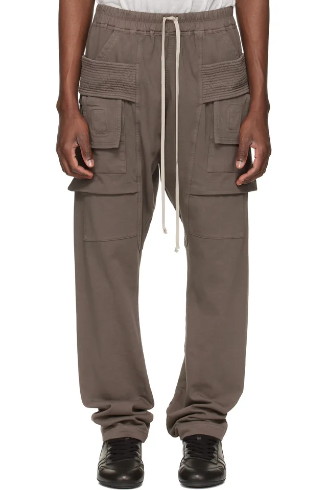 Gray Temple Creatch Drawstring Cargo Pants, image 1 of 1 from SSENSE