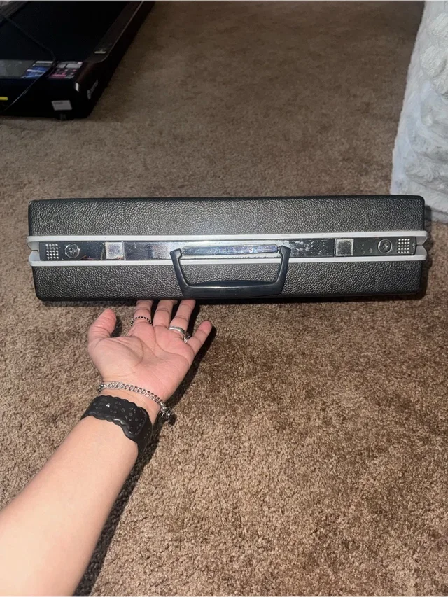 Samsonite Black Textured Hard Shell Briefcase in silver|black|gray from Poshmark