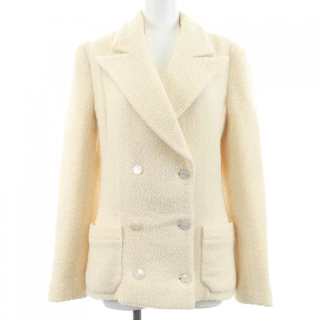 Chanel 02c Jacket Beige in Beige from The Reluxe
