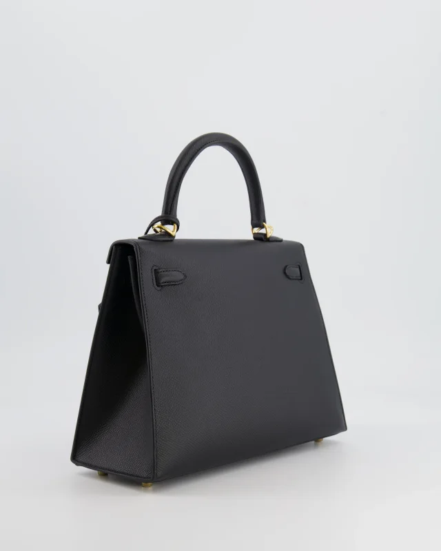 Hermès Kelly 25 Sellier Bag in Black Epsom leather from Sellier, photo 8 of 24