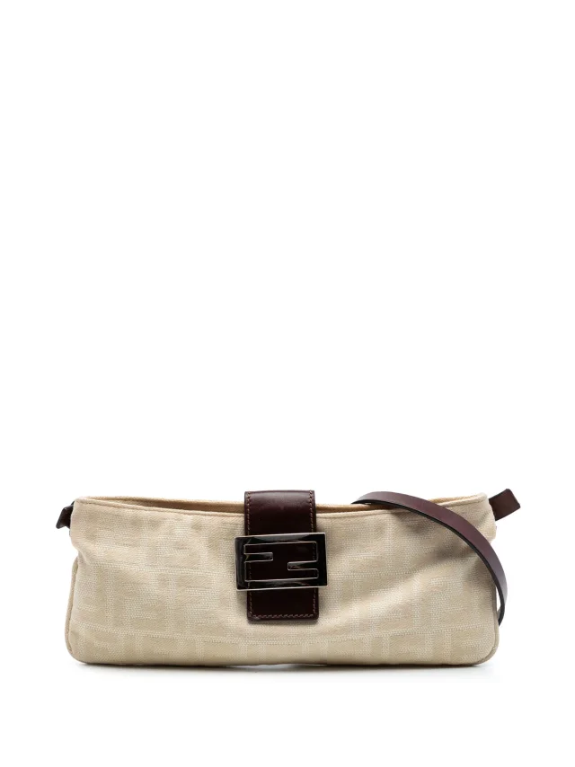 Fendi Pre-Owned 2000-2010 Zucca Canvas Crossbody Bag | Neutrals | FARFETCH in Canvas from Farfetch