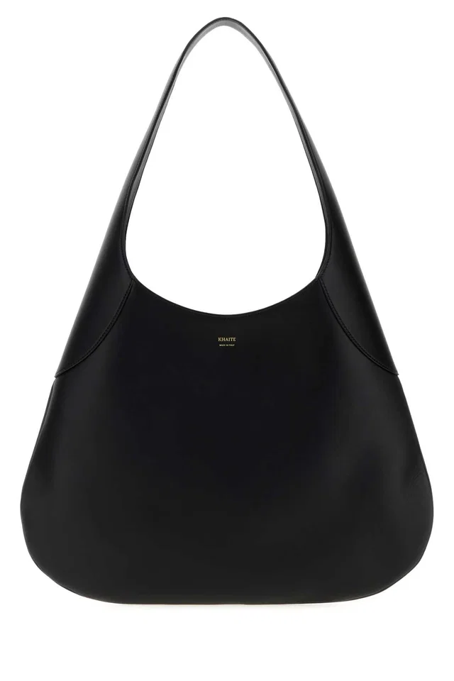 Khaite Joan Hobo Bag — Black in Black Calfskin from HEWI