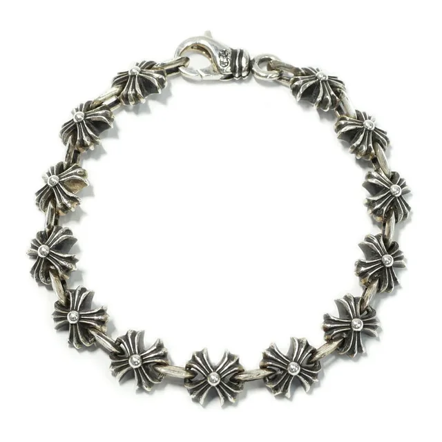 Chrome Hearts x Link CH Plus Bracelet Silver in Silver from The Reluxe