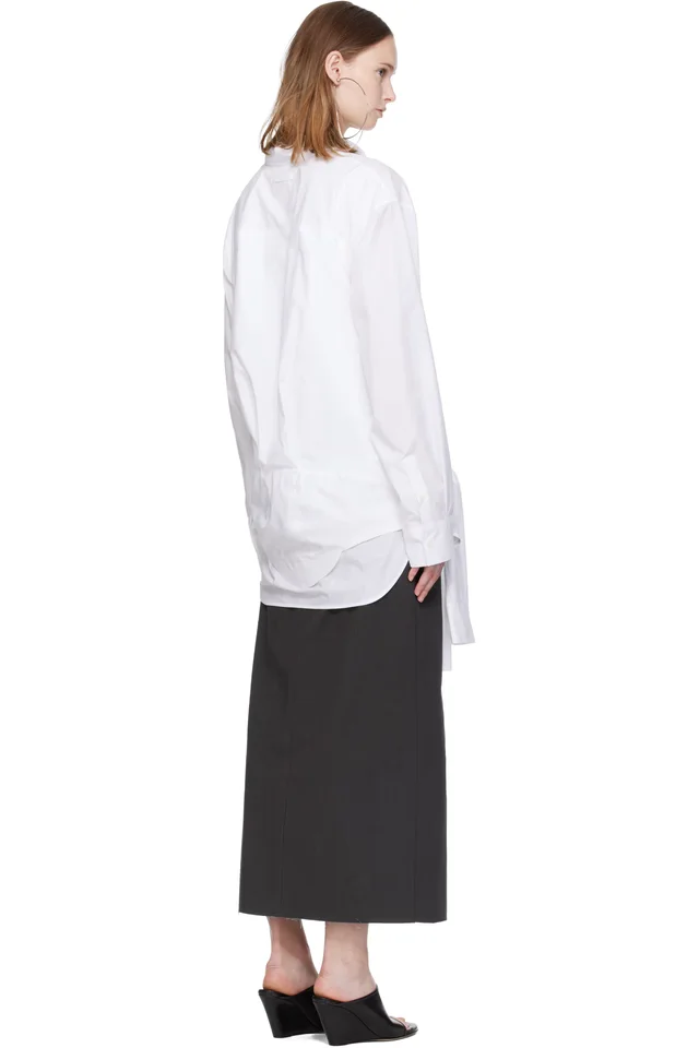 Jean Paul Gaultier White Cotton Shirt, photo 3 of 5 from SSENSE