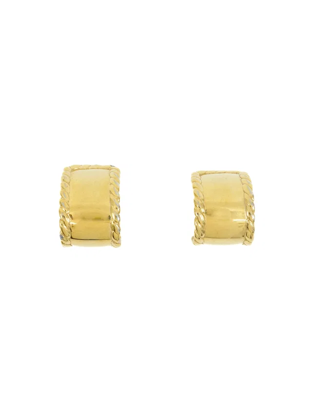 Givenchy Goldtone Half Hoop Earrings from Arcade Vintage