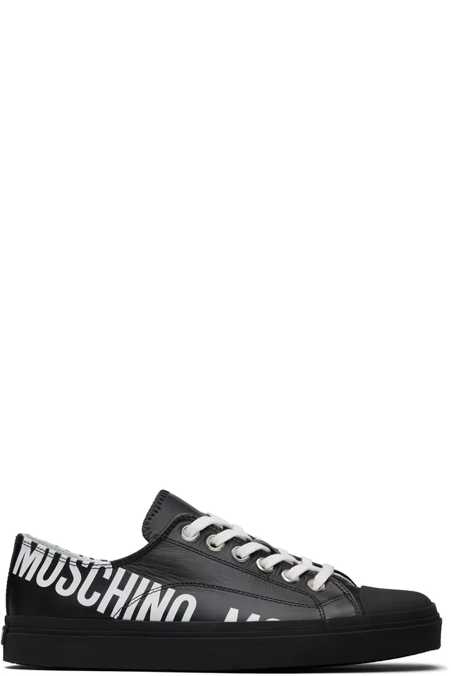 Black Logo Sneakers
