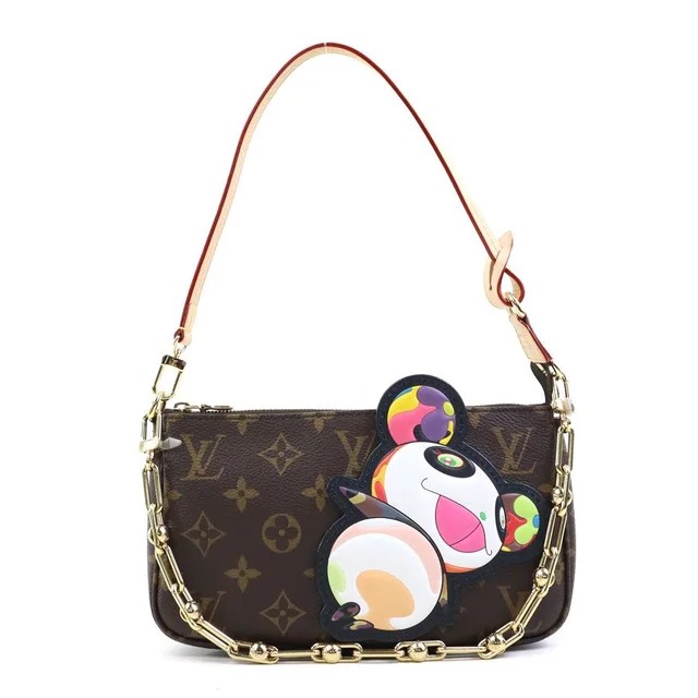 Pouch LV Takashi Murakami Monogram Panda Pochette in Leather from The Reluxe