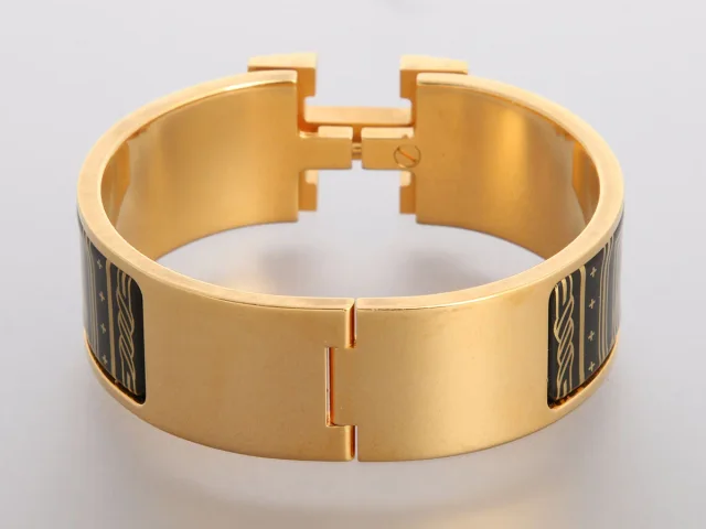 Hermès Wide Quadrige Clic-Clac Bracelet PM from Ann's Fabulous Finds, photo 2 of 2