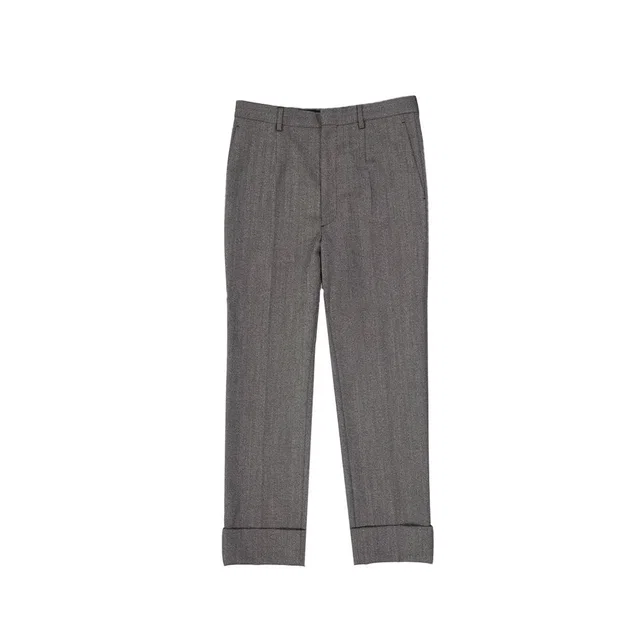 Prada Gray Wool Pants in Grey Wool from HEWI