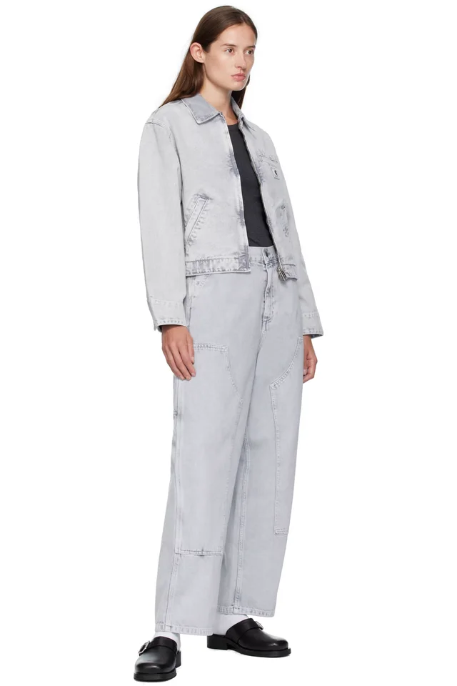 Carhartt Work In Progress Gray Brandon Double Knee Jeans, photo 4 of 4 from SSENSE